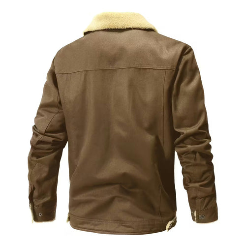 Evergreen Sherpa-Lined Utility Jacket