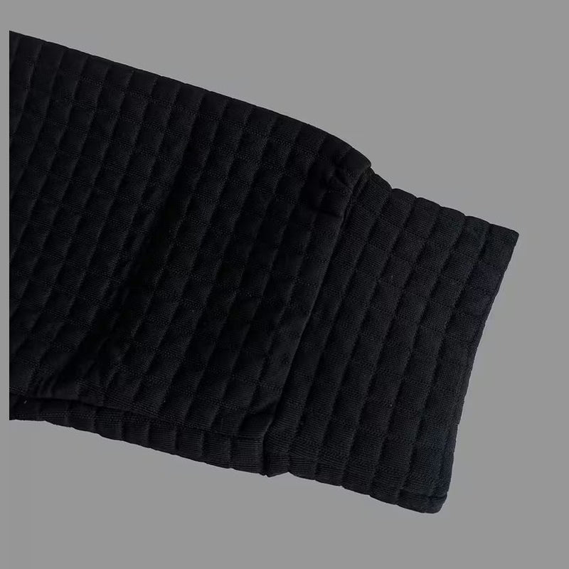 Arden Waffle-Knit Long Sleeve Polo