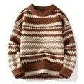 Autumn Stripe Wool-Blend Knit Sweater
