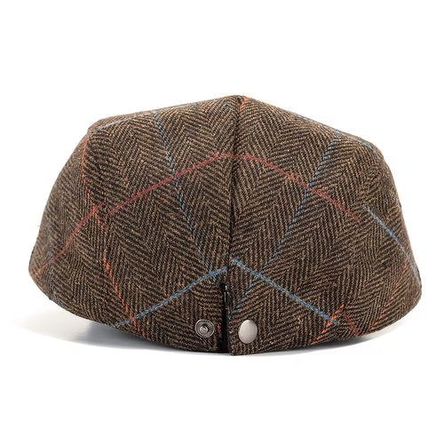 Ashford Herringbone Tweed Flat Cap