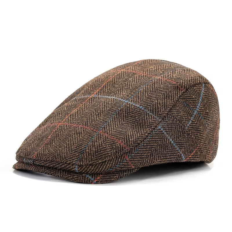 Ashford Herringbone Tweed Flat Cap