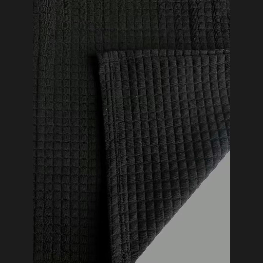 Arden Waffle-Knit Long Sleeve Polo