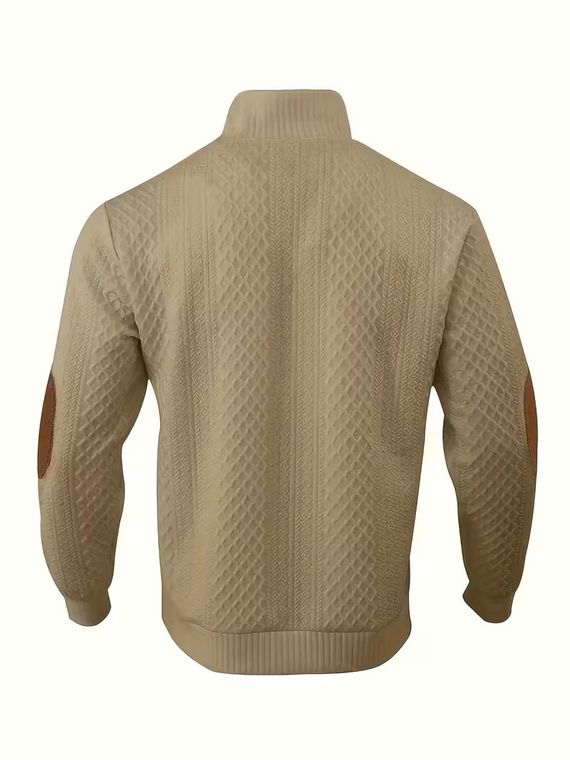 Pearson’s Button-Neck Textured Knit Shirt