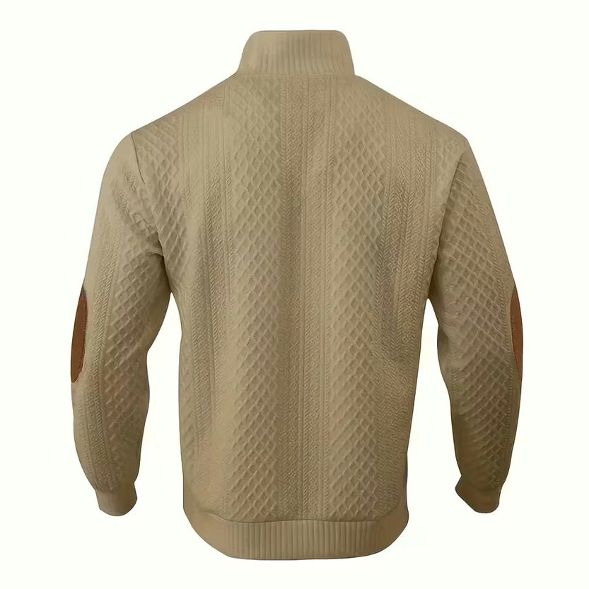 Pearson’s Button-Neck Textured Knit Shirt