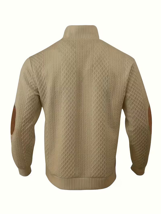 Pearson’s Button-Neck Textured Knit Shirt